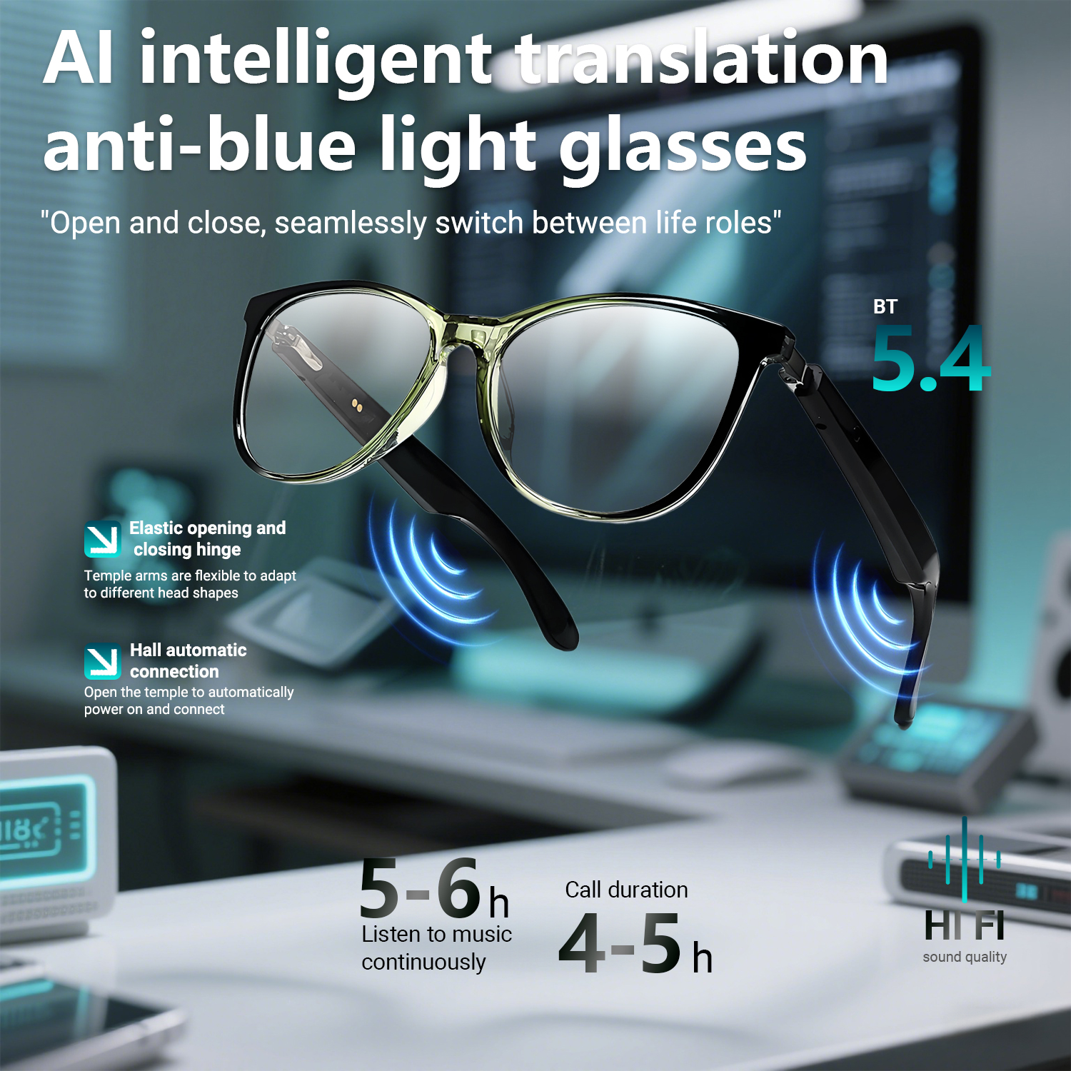 BS1611-0035_GT-50_Green_Rectangular_Plastic_Glasses_detail_en1