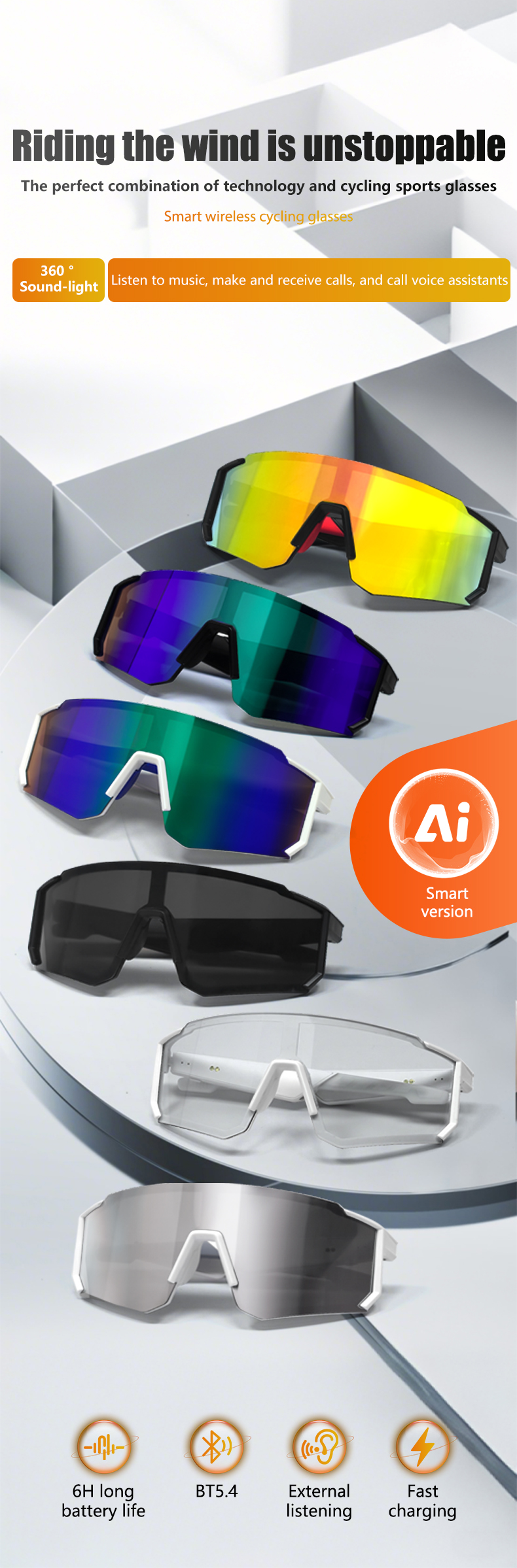BS1611-0005_Blue_Irregular_Plastic_QY_Pro1_smart_sport_sunglasses_detail
