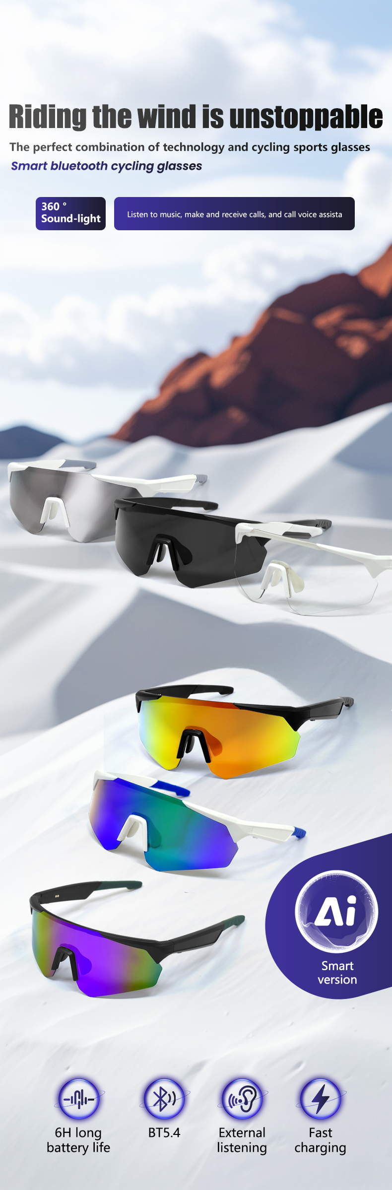 BS1611-0006_Purple_Irregular_Plastic_QY_Pro2_smart_sport_sunglasses_detail