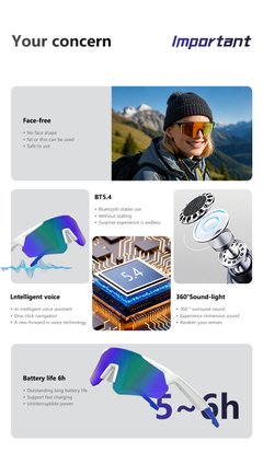 BS1611-0009_Orange_Irregular_Plastic_QY_Pro2_smart_sport_sunglasses_detail