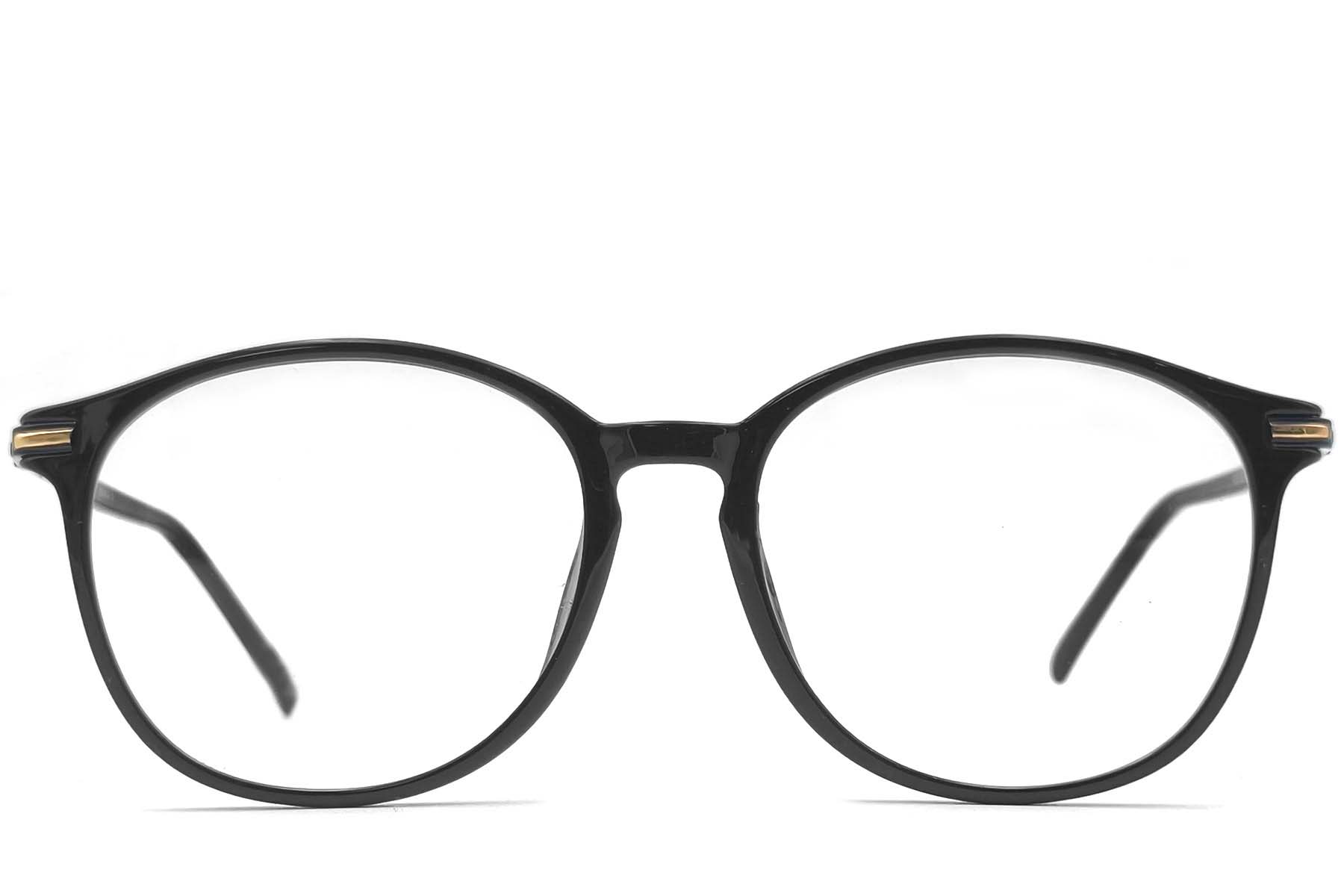 BS1620-0011_Black_Oval_TR90_Glasses_front