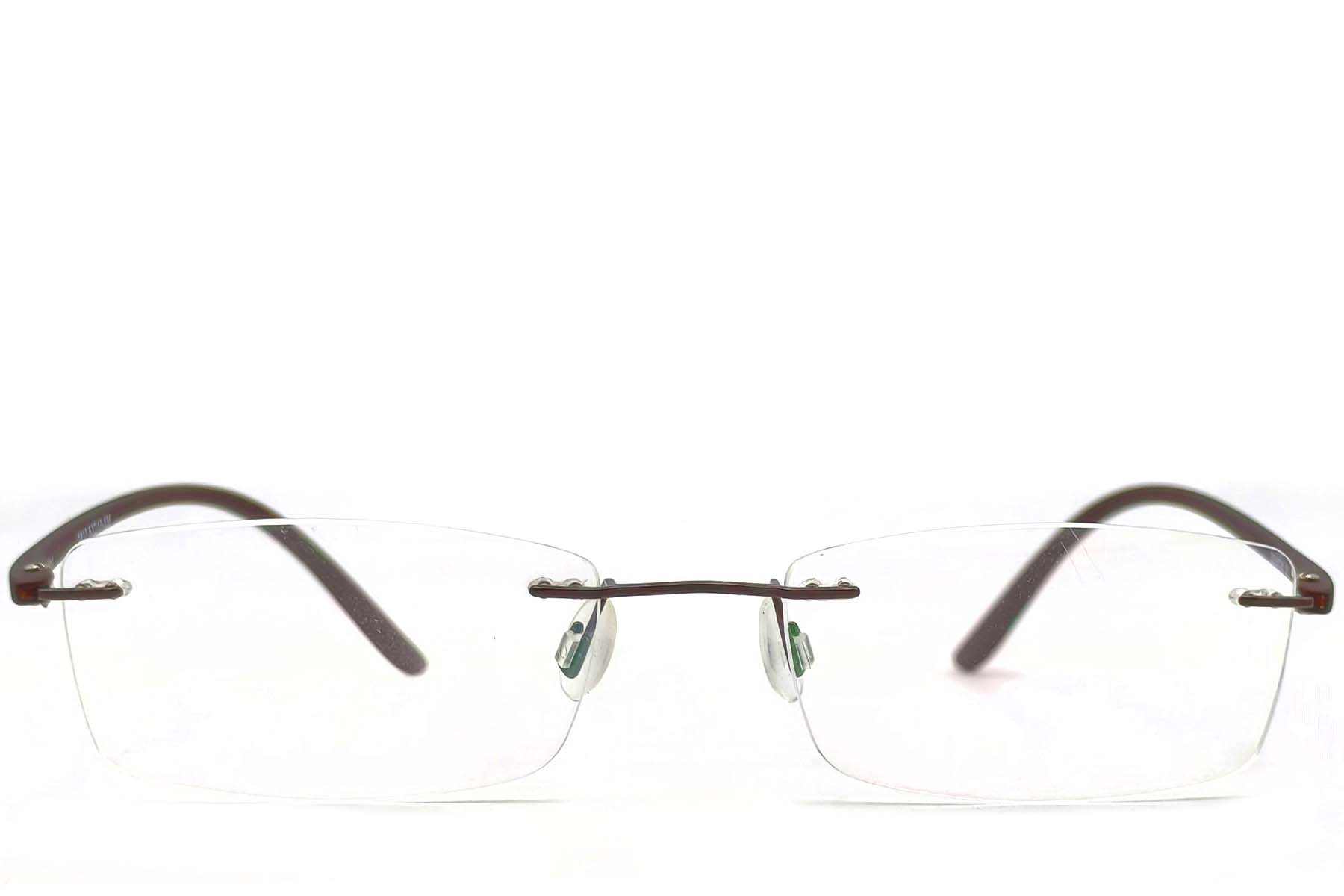BS1620-0019_Brown_Invisible_Metal_Glasses_front