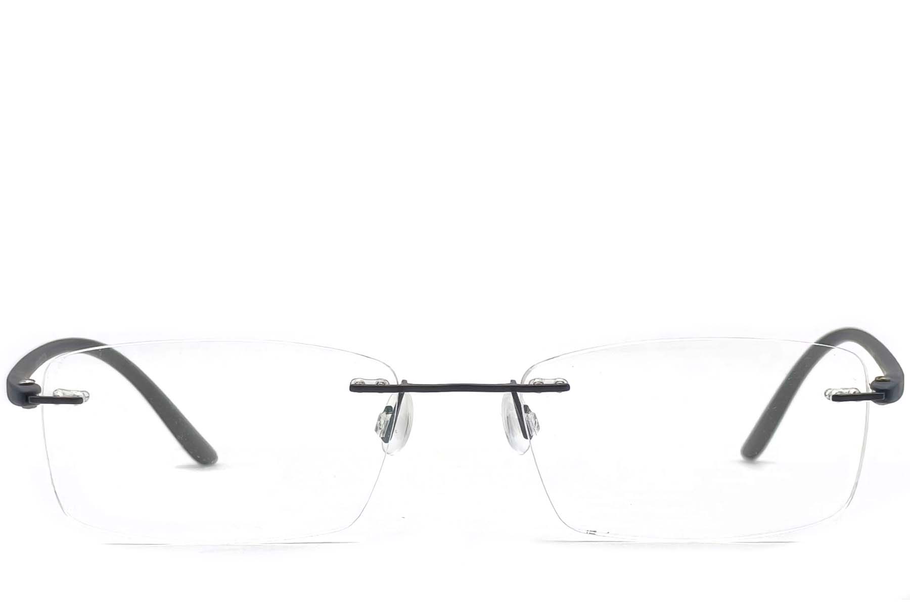 BS1620-0020_Black_Invisible_Metal_Glasses_front