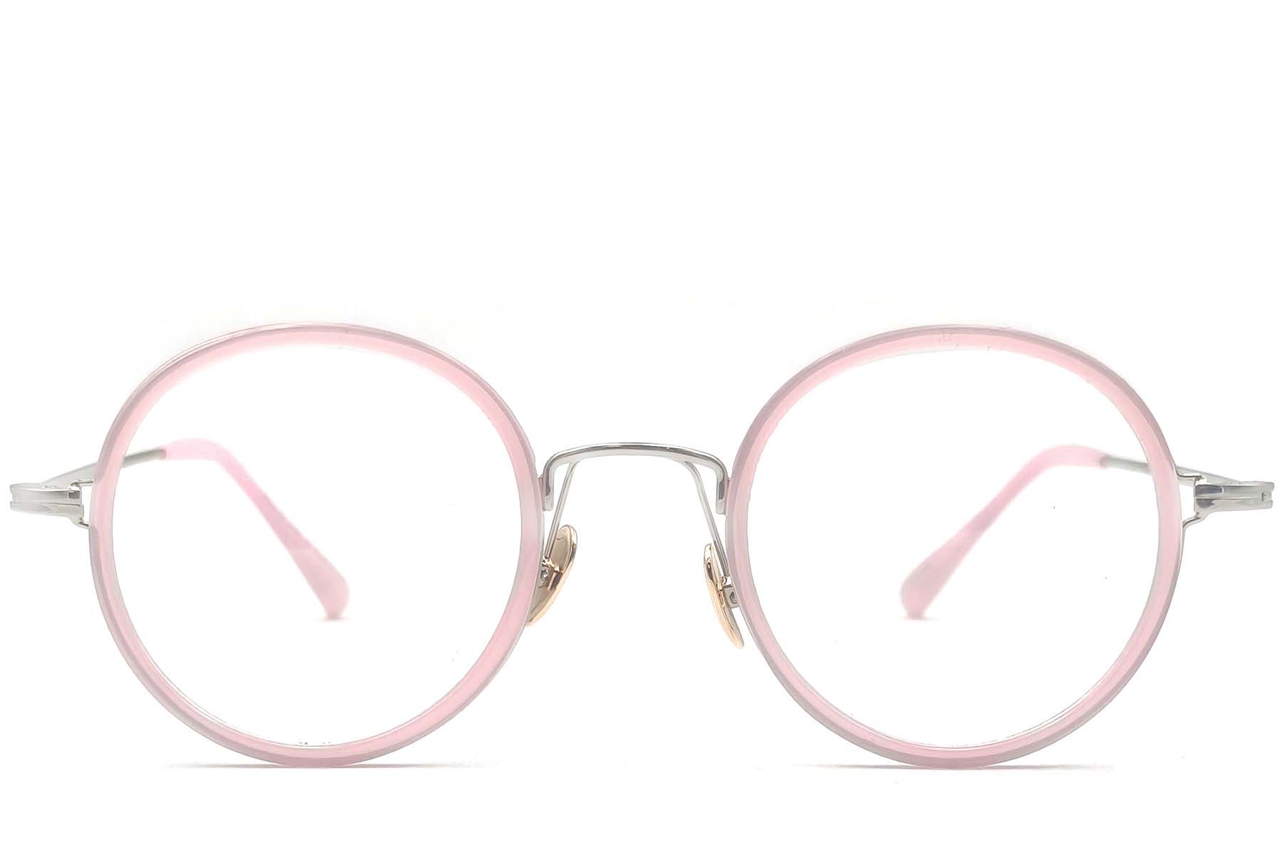 BS1620-0021_Pink_Round_TR90_Glasses_front