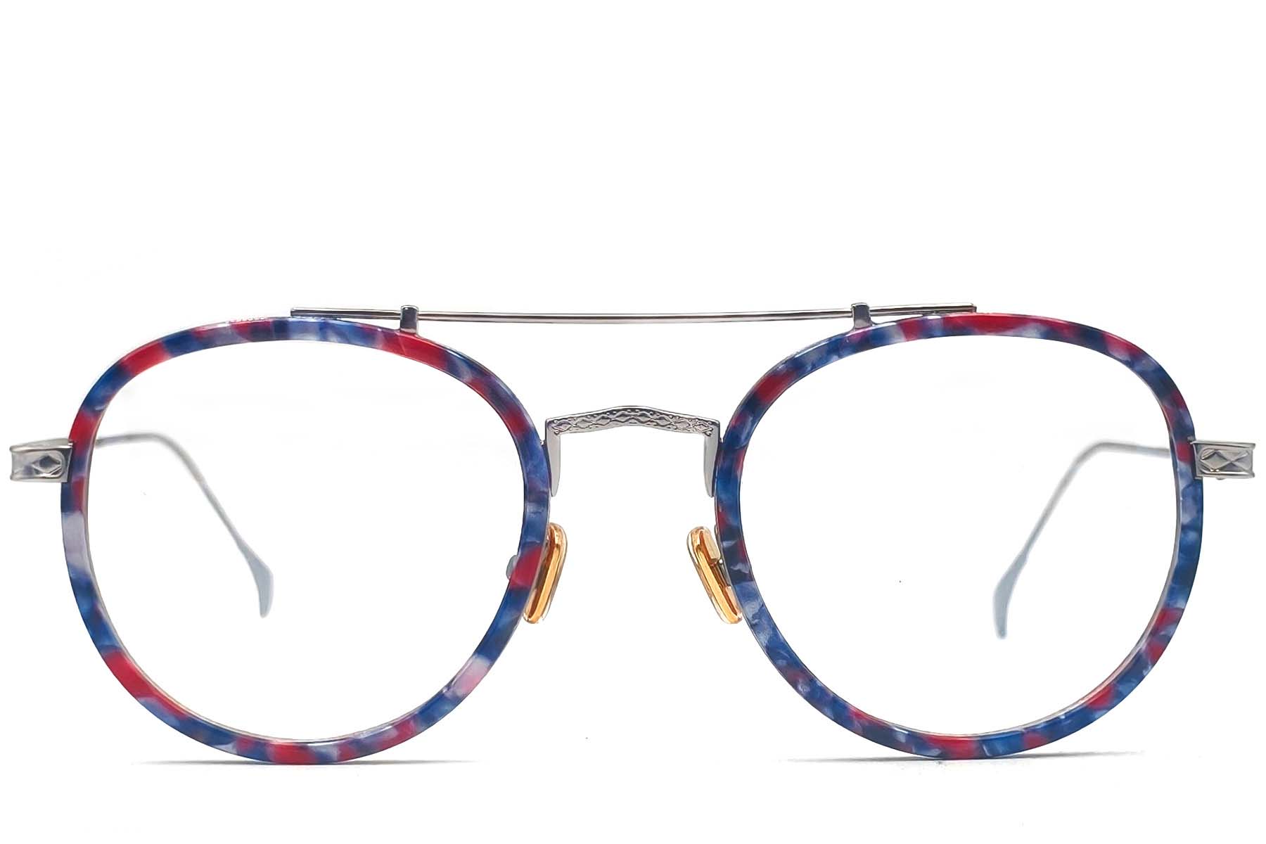 BS1620-0022_Pattern_Round_Acetate_Glasses_front
