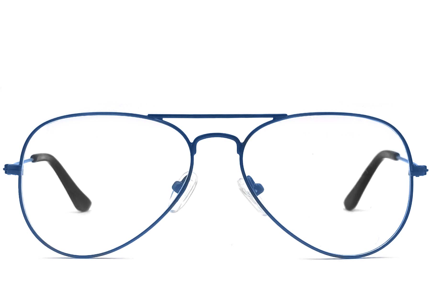 BS1620-0024_Blue_Aviator_Metal_Glasses_front