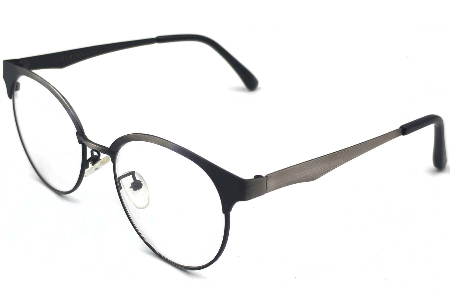 BS1620-0028_Black_Semi-rimless_Metal_Glasses_corner
