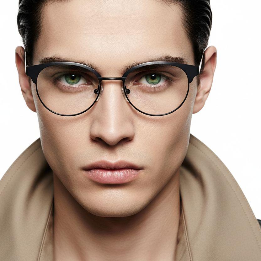 bs1620-0028_black_semi-rimless_metal_glasses_model