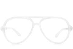 BS1620-0031_White_Aviator_TR90_Glasses_front