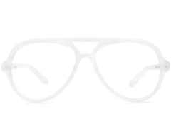 BS1620-0031_White_Aviator_TR90_Glasses_front