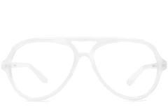 BS1620-0031_White_Aviator_TR90_Glasses_front