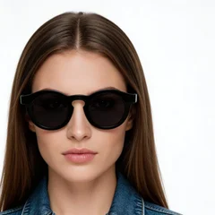 BS1620-0032_Black_Round_TR90_Sunglasses_model