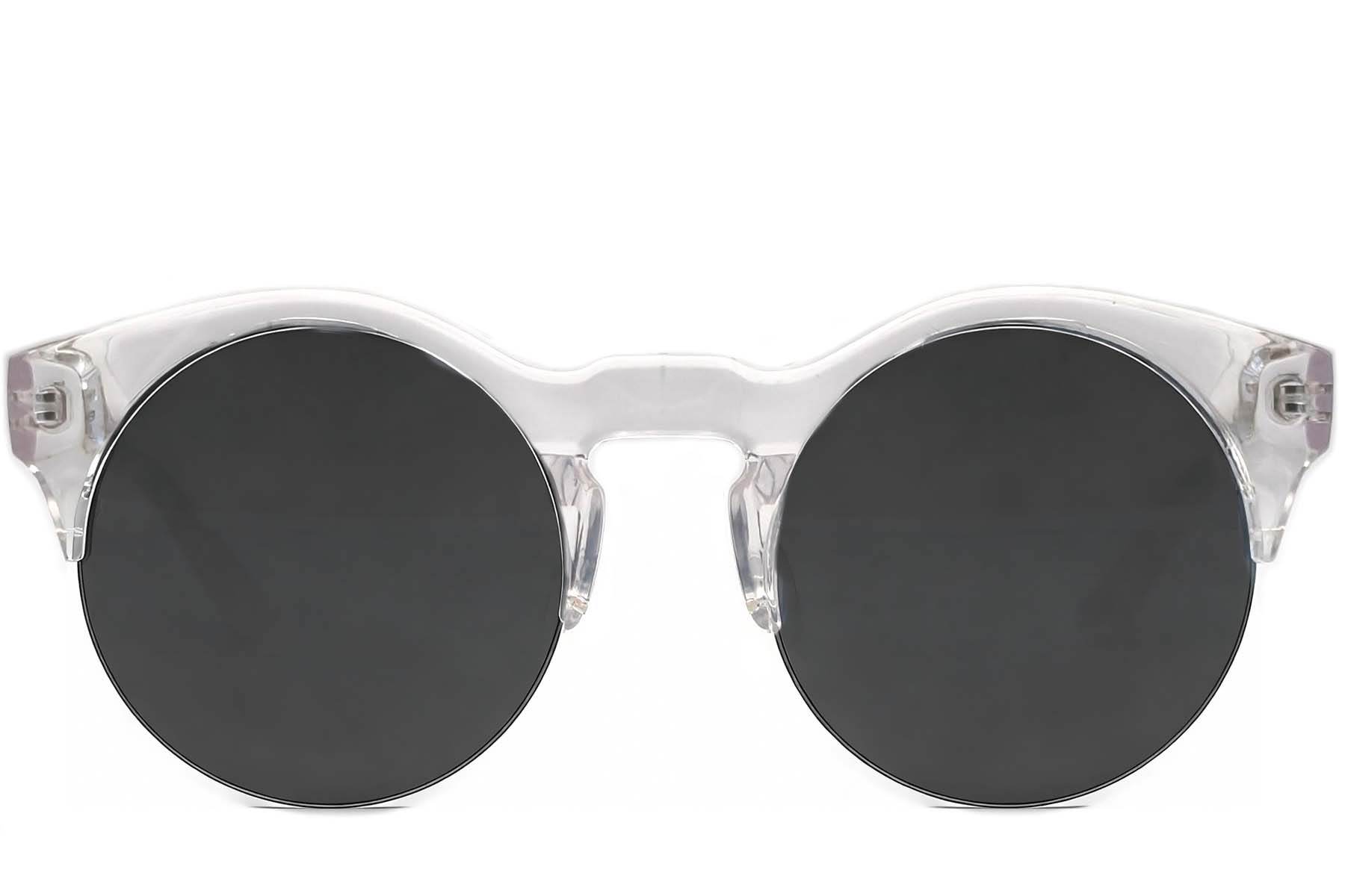 BS1620-0037_Transparent_Semi-rimless_TR90_Sunglasses_front