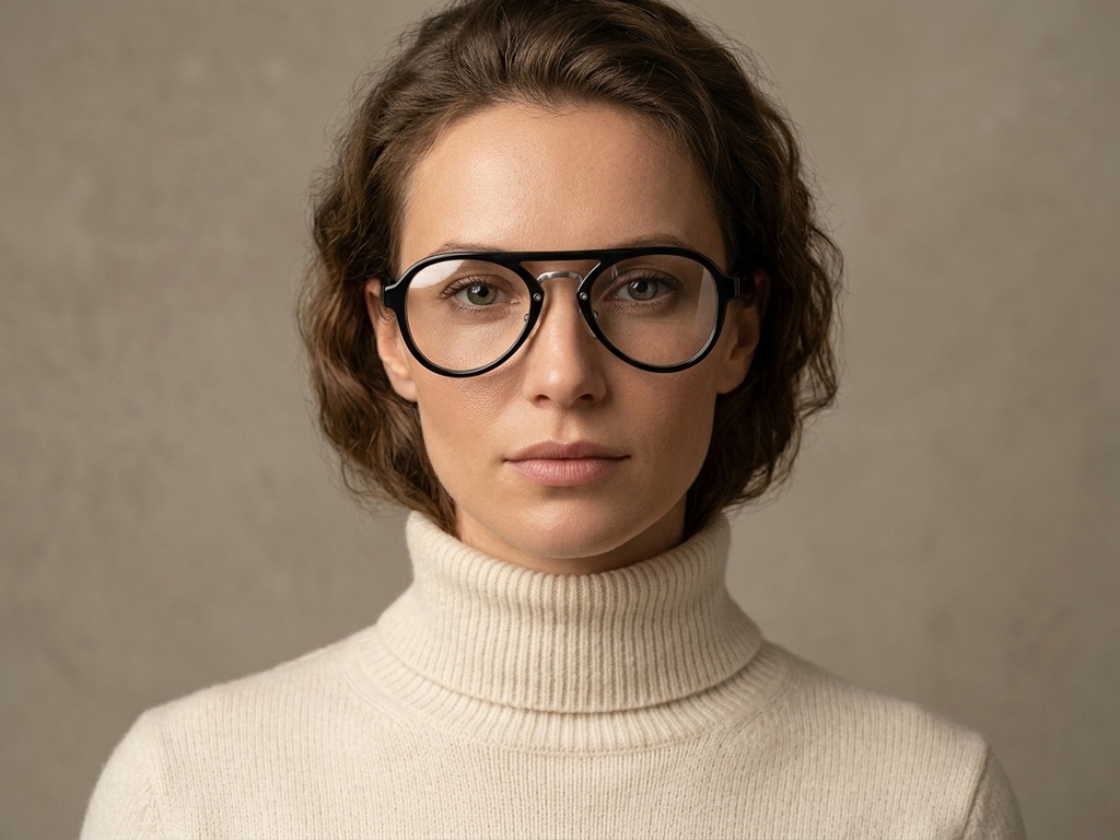 BS1620-0041_Black_Aviator_TR90_Glasses-tryon_female