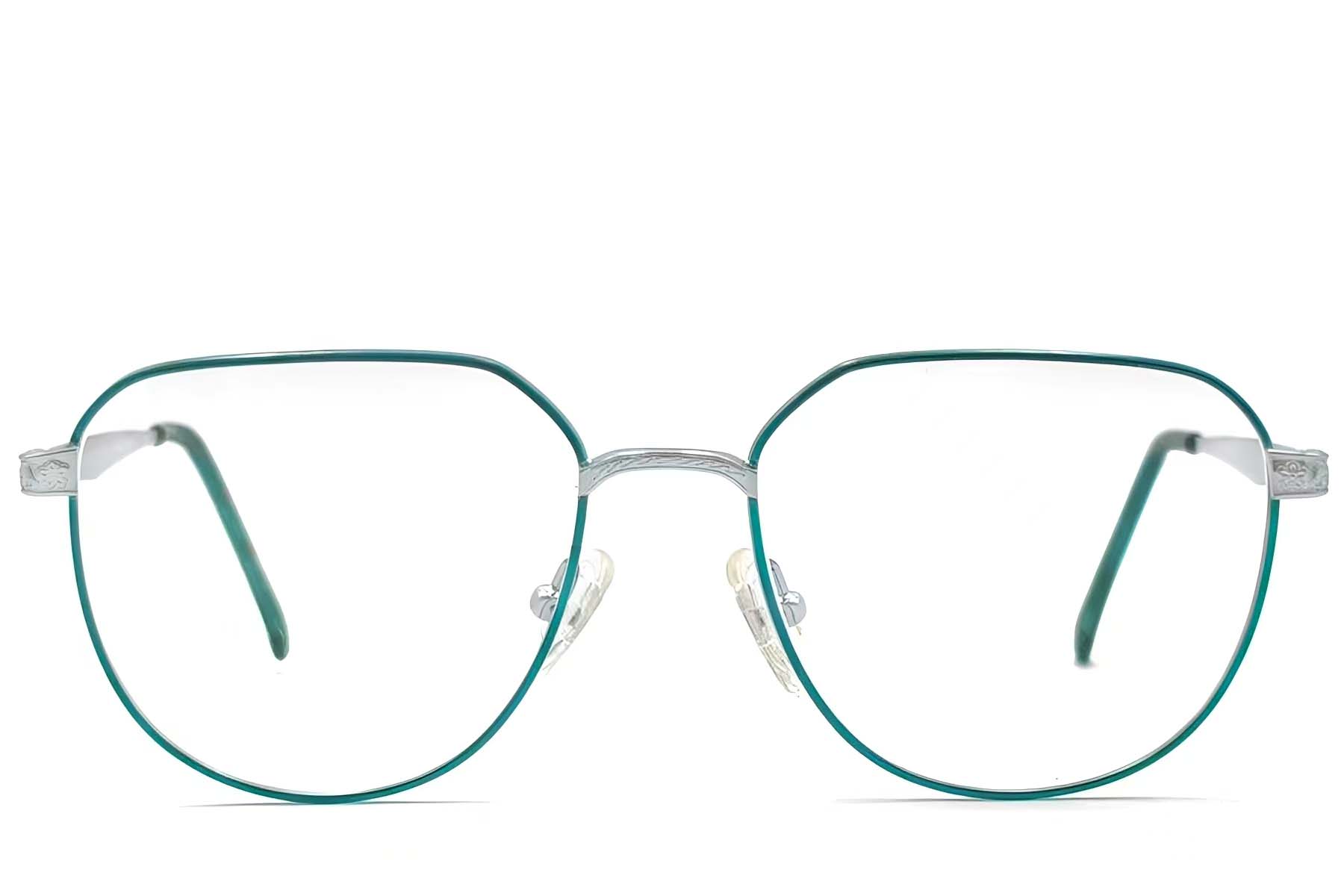 BS1620-0043_Green_Oval_Metal_Glasses_front