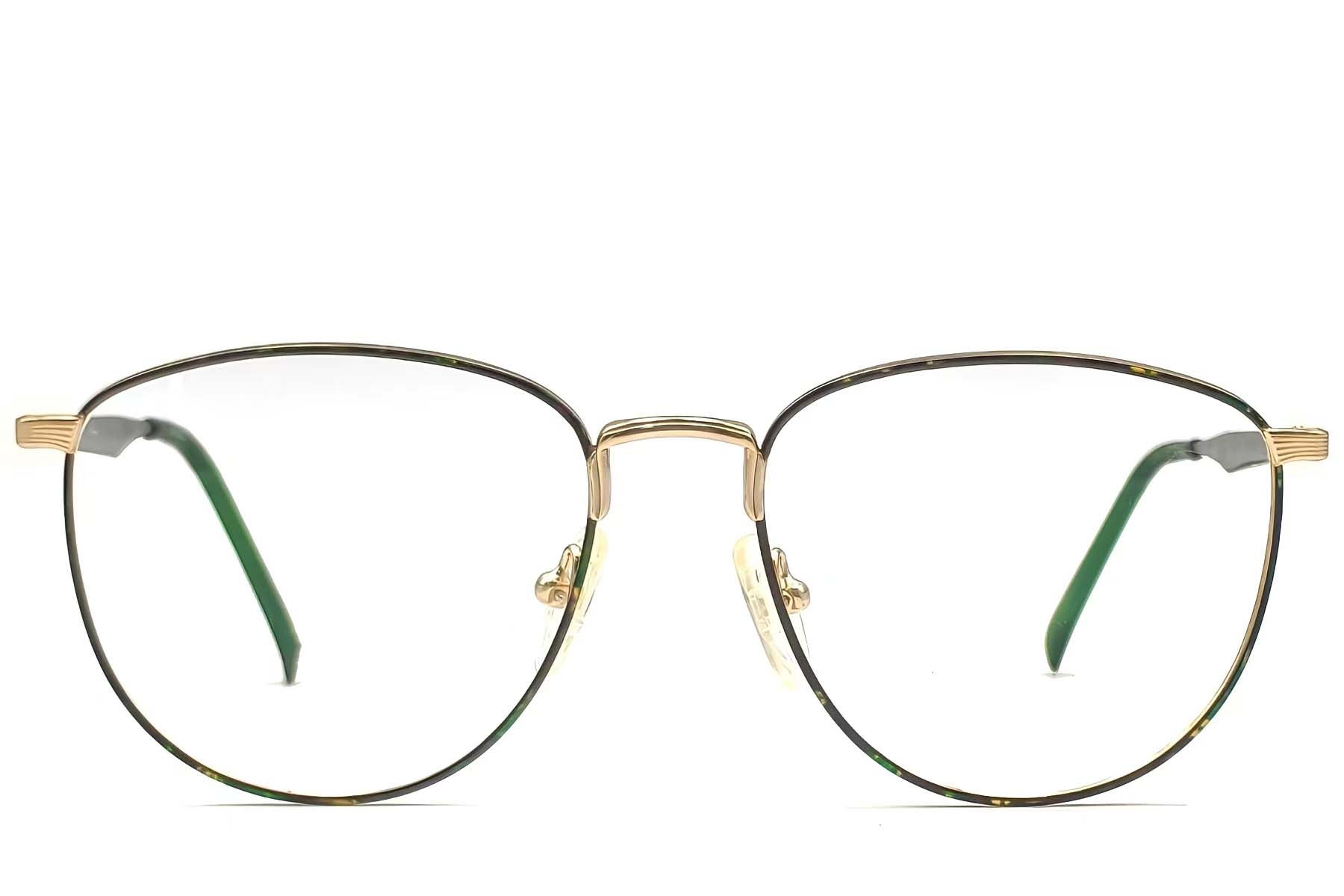 BS1620-0047_Green_Oval_Metal_Glasses_front