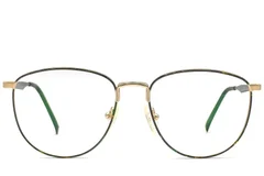 BS1620-0047_Green_Oval_Metal_Glasses_front
