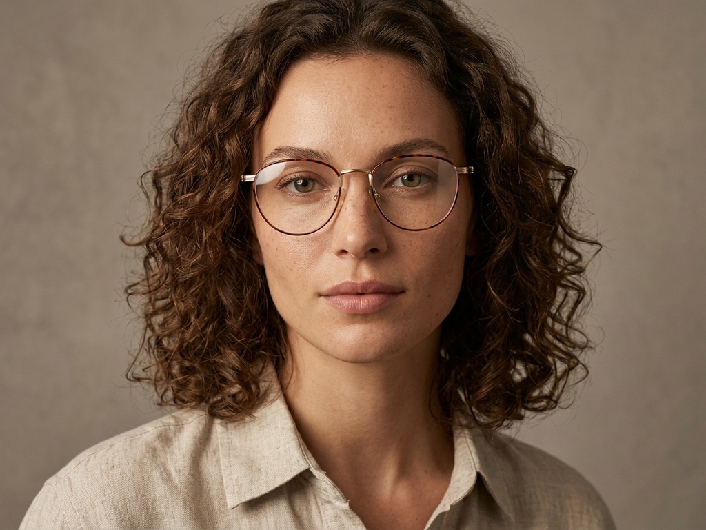 BS1620-0049_Tortoiseshell_Oval_Metal_Glasses-tryon_female