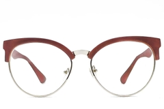 BS1620-0051_Red_Semi-rimless_Acetate_Glasses_front