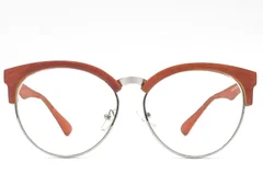 BS1620-0052_Red_Semi-rimless_Acetate_Glasses_front