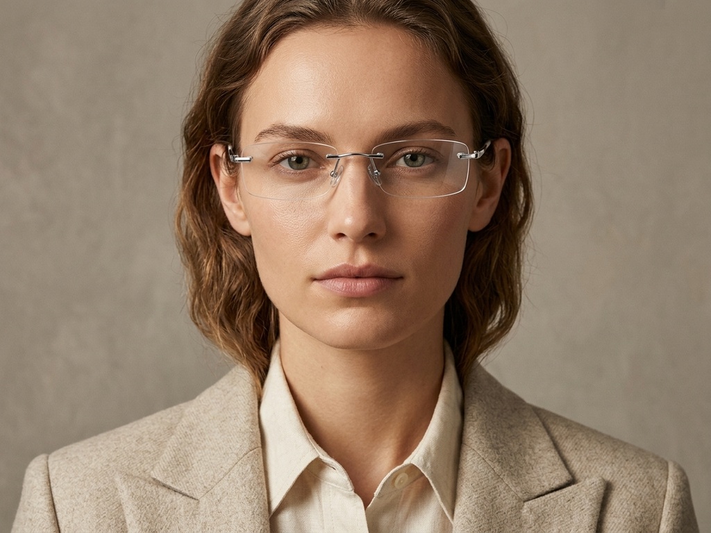 BS1620-0055_Silver_Invisible_Metal_Glasses-tryon_female