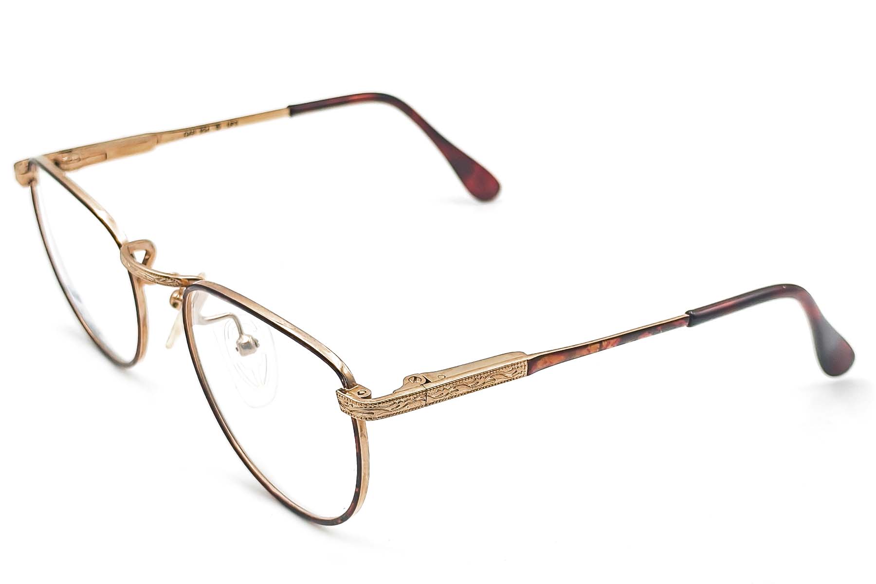 BS1620-0056_Tortoiseshell_Oval_Metal_Glasses_corner
