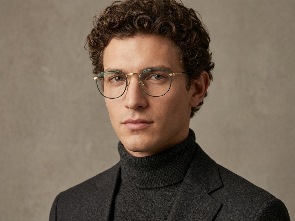BS1620-0057_Green_Oval_Metal_Glasses-tryon_male
