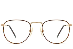 BS1620-0058_Tortoiseshell_Oval_Metal_Glasses_front
