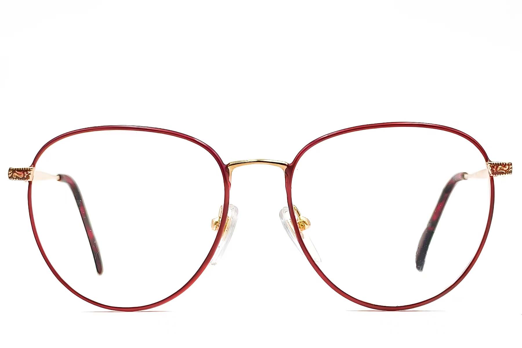 BS1620-0059_Red_Oval_Metal_Glasses_front