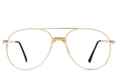 BS1620-0063_Golden_Aviator_Metal_Glasses_front