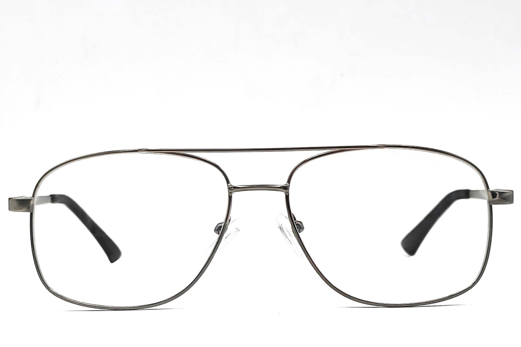 BS1620-0065_Grey_Aviator_Metal_Glasses_front