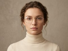 BS1620-0066_Golden_Oval_Metal_Glasses-tryon_female