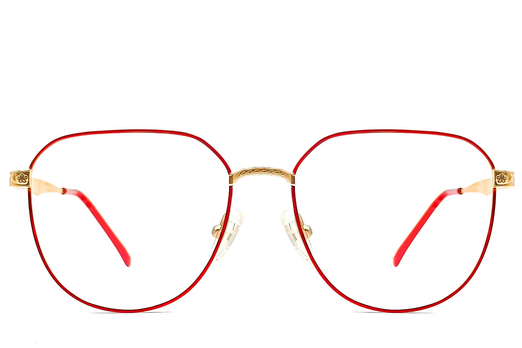 BS1620-0067_Red_Oval_Metal_Glasses_front