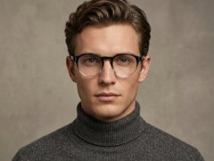BS1620-0077_Black_Round_TR90_Glasses-tryon_male