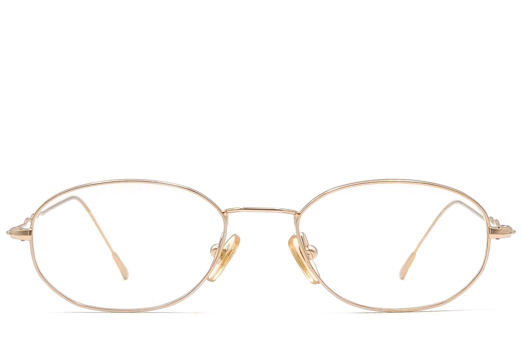 BS1620-0078_Golden_Oval_Metal_Glasses_front