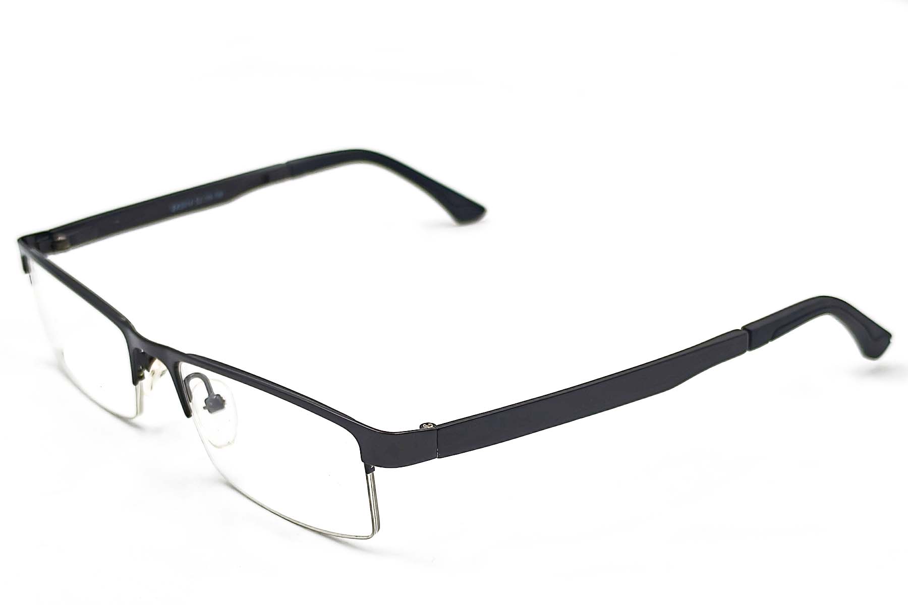 BS1620-0082_Black_Semi-rimless_Metal_Glasses_corner