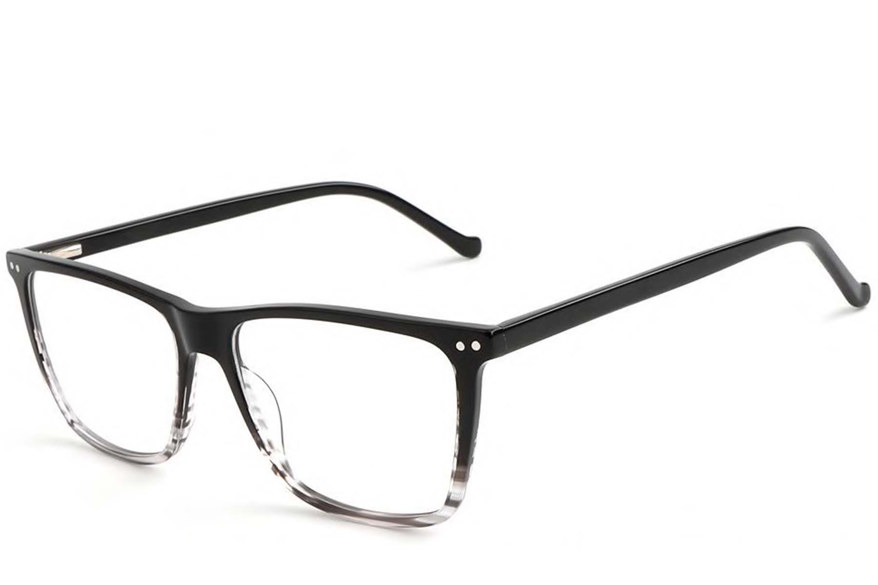BS1902-0002_Black_Rectangular_Acetate_Glasses_corner