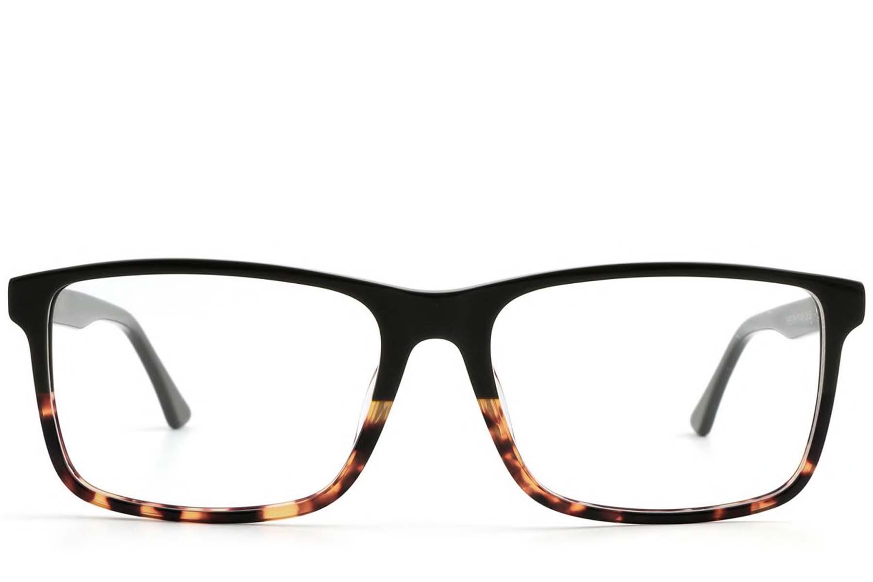 BS1902-0023_Tortoiseshell_Rectangular_Acetate_Glasses_front