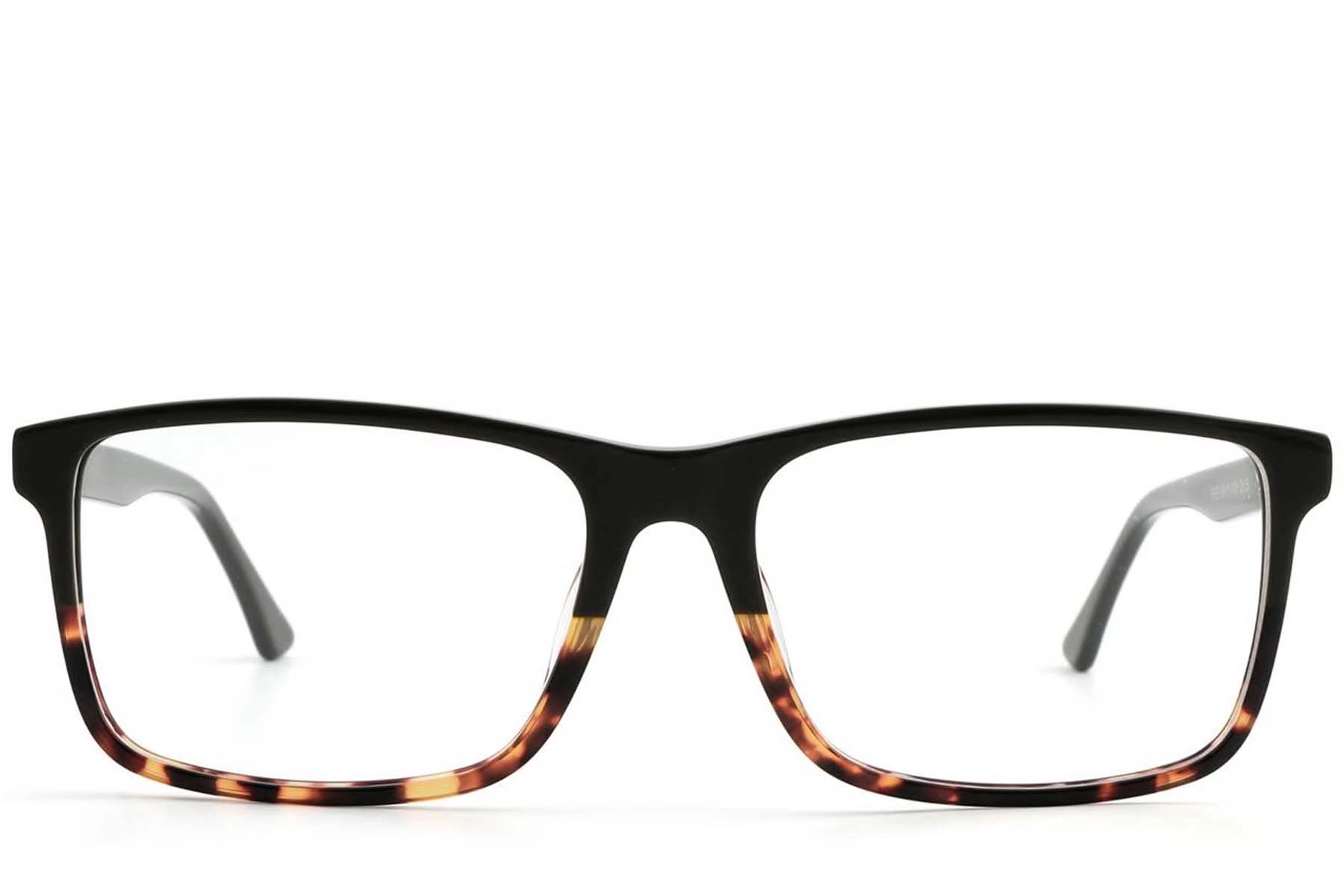 BS1902-0023_Tortoiseshell_Rectangular_Acetate_Glasses_front