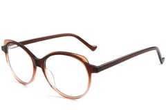 Gafas de acetato marrón mariposa #BS1902-0074
