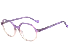 Geometric Purple Acetate Glasses #BS1902-0083