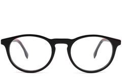 BS1902-0110_Black_Oval_Acetate_Glasses_front
