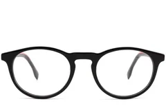 BS1902-0110_Black_Oval_Acetate_Glasses_front