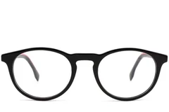 BS1902-0110_Black_Oval_Acetate_Glasses_front
