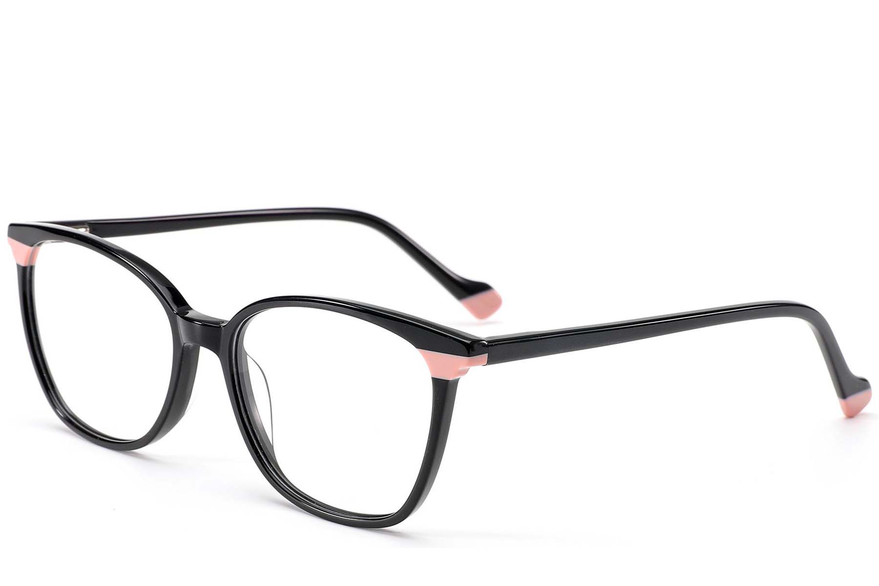 Gafas de acetato negras con forma de mariposa #BS1902-0173