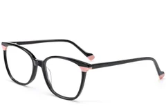 Lunettes papillon en acétate noir #BS1902-0173