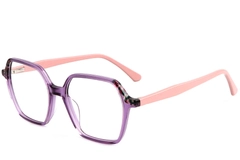 Geometric Purple Acetate Glasses #BS1902-0192