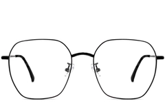 BS1913-0001_Black_Geometric_Metal_Glasses_front