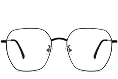 BS1913-0001_Black_Geometric_Metal_Glasses_front