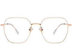 BS1913-0004_Pink_Geometric_Metal_Glasses_front